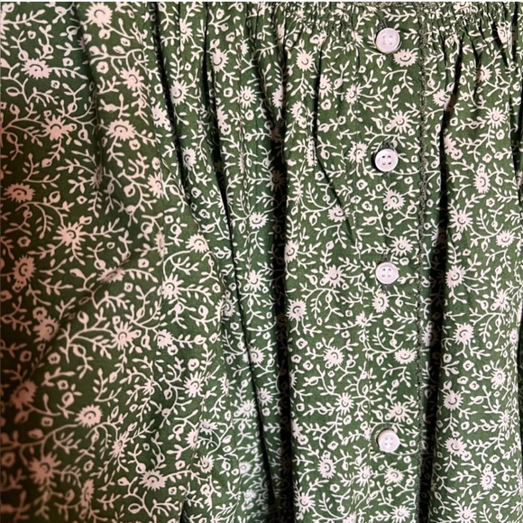 Green Floral Doen Jane Blouse - Picture 2 of 3